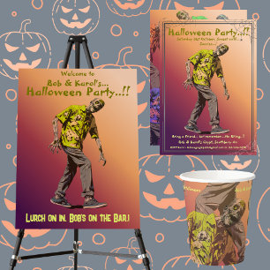 Zombie Halloween Party Paper Cups
