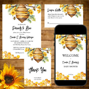 Mummy to bee spring bee baby shower template favour box