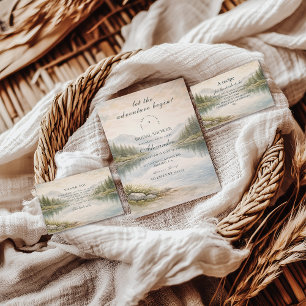 Into The Mountains Bridal Shower Napkin