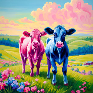 Fun Heifer or Bull Gender Reveal  Napkin