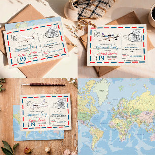 Retirement Party Invitation with Airplane Design 3