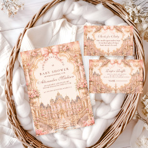 Luxury Rococo Princess Baby Shower Napkin