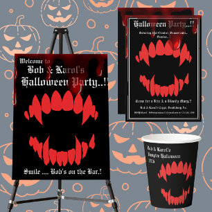 Vampires Bite Halloween Party Invitation
