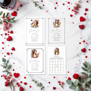 Drunk in Love Bachelorette Weekend Itinerary Invitation