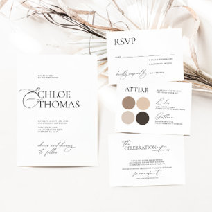 Minimalist "Where to Stay" Wedding Accommodation Enclosure Card
