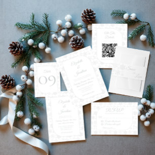 Snow In Love Winter Wedding Invitation