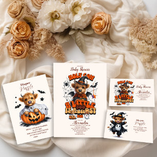 Holy Cow Little Boo Halloween Baby Shower Invitation