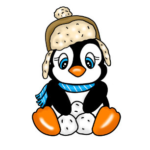 Baby Penguin Winter Baby Shower Invitation