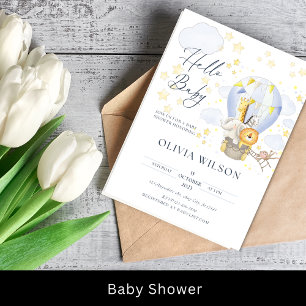 Baby Animal Baby Shower Invitation