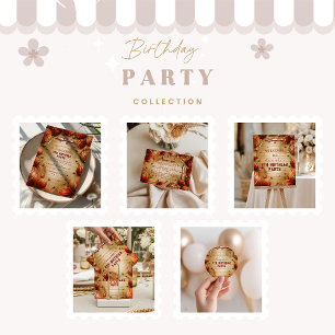 Vintage Basketball Sports Birthday Invitation