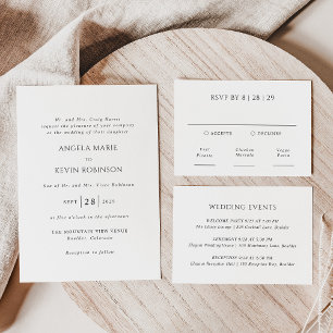 Angela Modern Wedding Enclosure Card