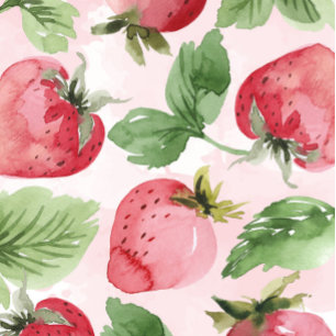 Pink Strawberry Berry First 1st Birthday Party Invitation