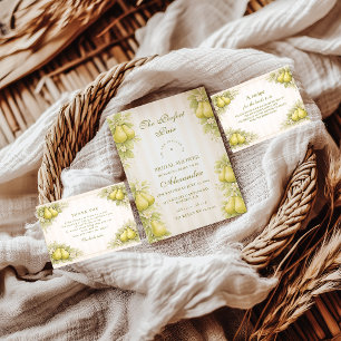 Blush Pear Perfect Pair Bridal Shower Invitation