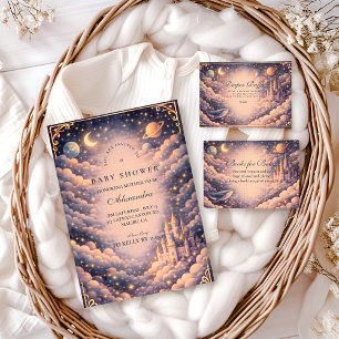 Space Castle Baby Shower Invitation