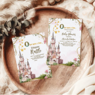 Pink Gold Little Princess Royal  Books for Baby Enclosure Card