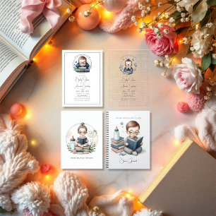 Literary-Themed Book Our Next Chapter Baby Shower Invitation
