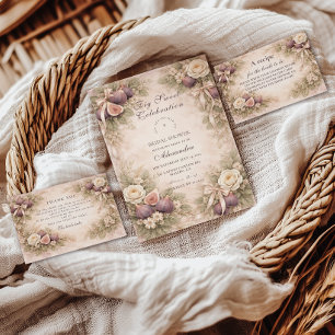 Fig Garden Romance Bridal Shower Invitation