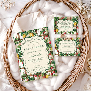 Country Fruit Garden Diapper Raffle Enclosure Card