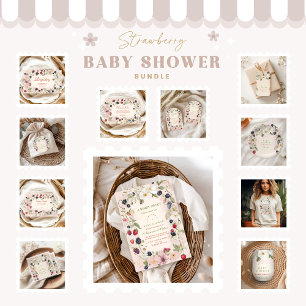  Berry Sweet Baby Shower Invitation