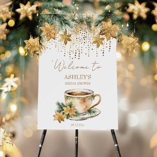 Cookies and cocoa winter Christmas bridal shower Invitation