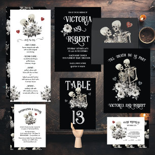 Till death do us Part Skeleton Info & Details Business Card