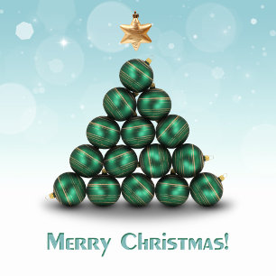 Christmas Balls in Tree Shape Magnet
