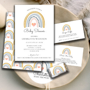 Rainbow Baby Shower Invitation