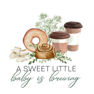 Baby is Brewing - Pastry & Booties Napkin