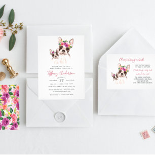 Sweet Mum And Baby Boston Floral Baby Shower Invitation