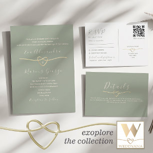 Sage Green Wedding Place Card