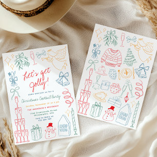 Quirky Colorful Christmas Doodle Photo Overlay Ceramic Tree Decoration