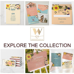 Pastel Vintage Floral Wedding All In One Invitation