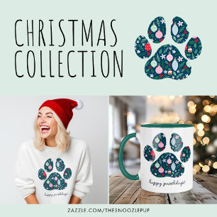Happy Pawlidays Christmas Dog Lover Coffee Mug