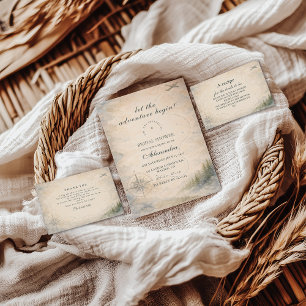 Love Is An Adventure Bridal Shower Napkin