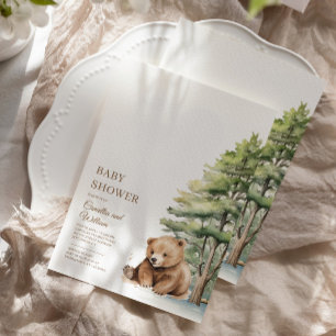 Adventure Awaits Woodland Bear Books For Baby  Enclosure Card