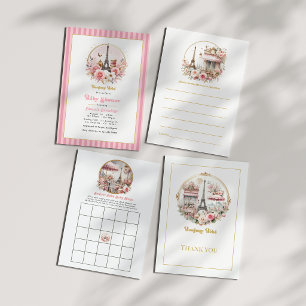 Bonjour Bébé Parisian Chic Baby Shower Acrylic Invitations