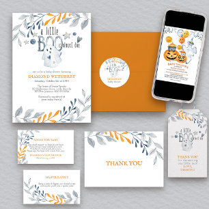 Simple Autumn Foliage Diaper Raffle Ticket Enclosure Card