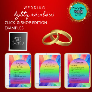 lgbtq bisexual wedding enclosure card