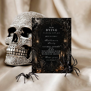 Elegant Spooky & Scary Halloween Party Invitation