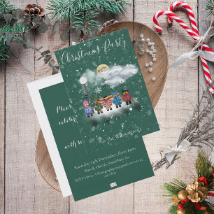 Festive Quintet Christmas Party Invitation