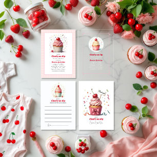 Cherry On Top Baby Shower Invitation