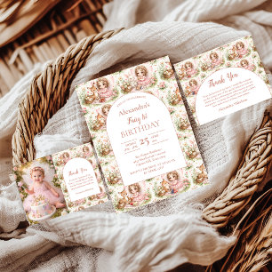 Whimsical Fairy First Birthday Invitation