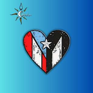 Puerto Rico Flag All Over Print Medium Apron