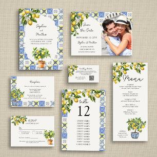 Lemon Grove Photo Italian Countryside Wedding Save The Date