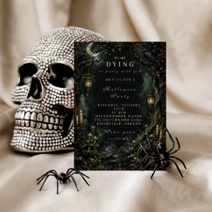 Elegant Haunted Forest Halloween Party Invitation
