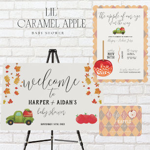 Caramel Apple - Green Baby Shower Invitation