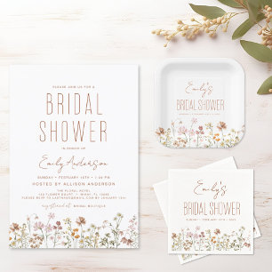 Boho Wildflower Bridal Shower Bloom Garden Invitation