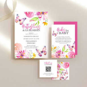 Blossoms and Butterflies Garden Baby Shower Invitation