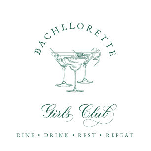 Elegant Bachelorette Girl's Club Invitation