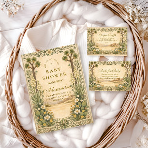 Desert Botanical Baby Shower Diapper Raffle  Enclosure Card